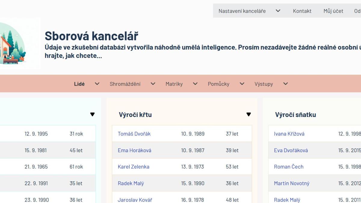 sborová kancelář